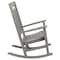 Flash Furniture Winston All-Weather Rocking Chair in Gray Faux Wood, PK2 2-JJ-C14703-GY-GG - alternate 6